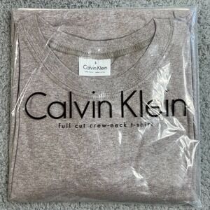 Calvin Klein Undershirt Crewneck T-shirt Cotton Gray-Beige Men's Size S VTG NWT